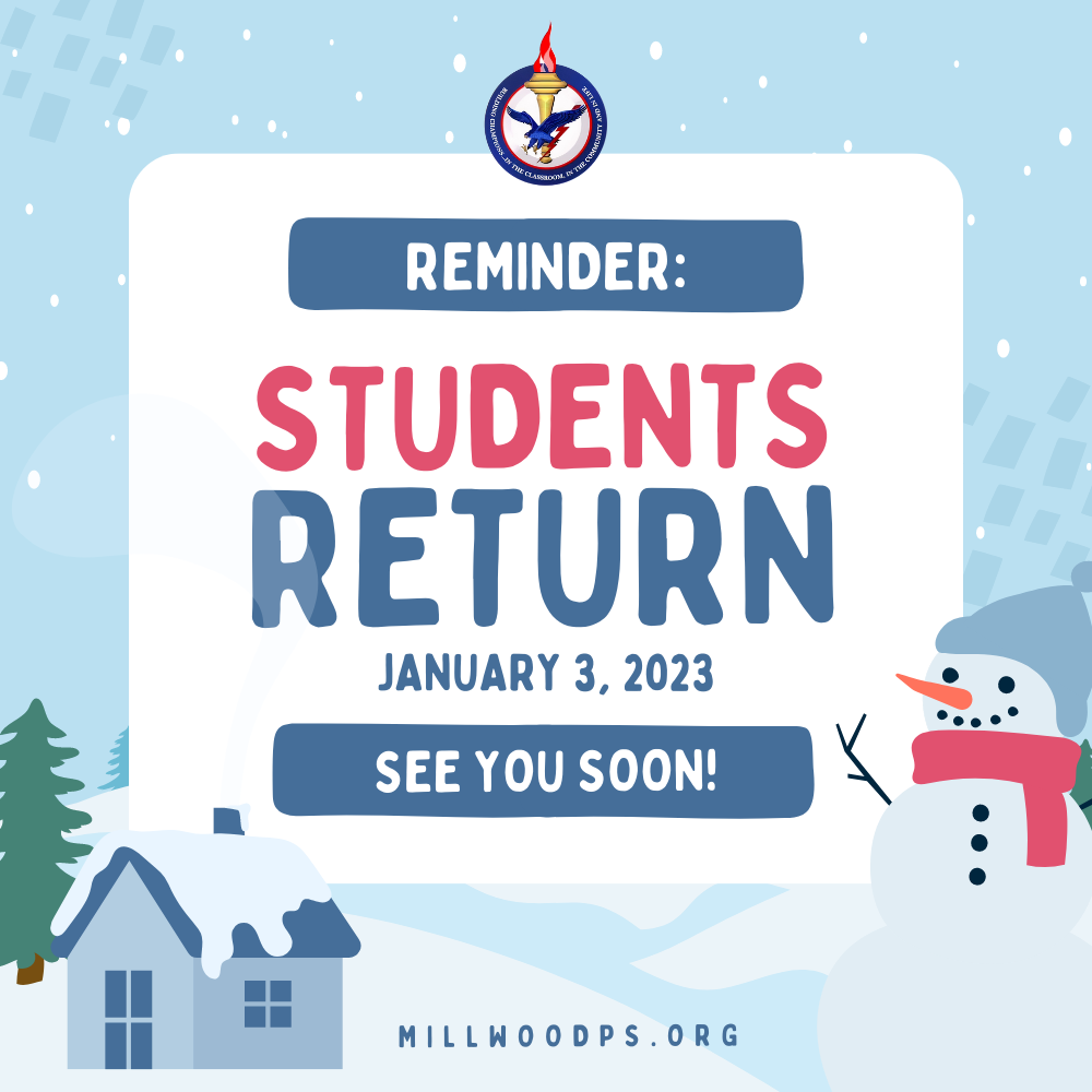 Students Return January 3rd